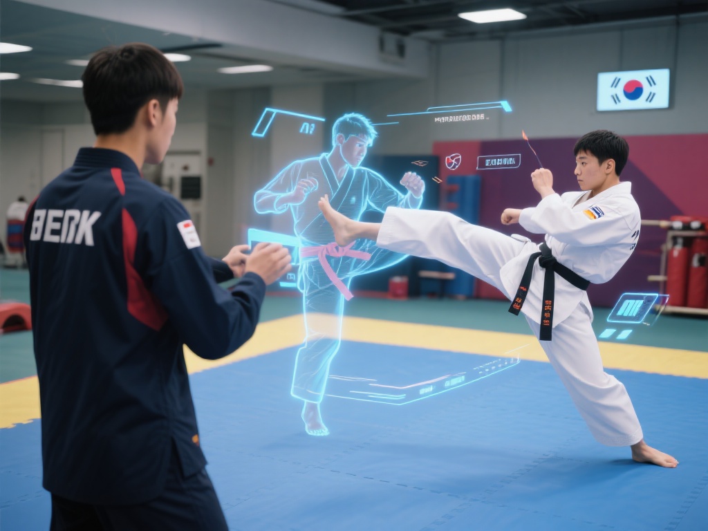 更令人惊叹的是，AR技术还被用于运动员的训练场景。