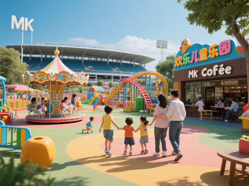 对于带着孩子出行的家庭，MK体育场周边也有不少适合